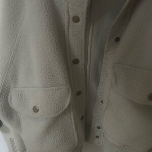 We The Free Shasta Snap up fleece bomber morning fog grey.